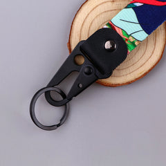 Alice in Wonderland 'Rabbit and Pals' Wrist Lanyard Keyring Clip Keychain