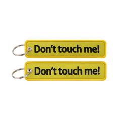 Don't Touch Me Embroidered Keyring Keychain