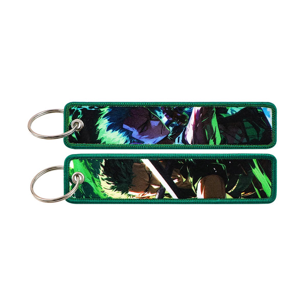 One Piece 'Zoro' Embroidered Keyring Keychain