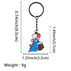 Ratatouille Chef Remy Enamel Keyring Keychain