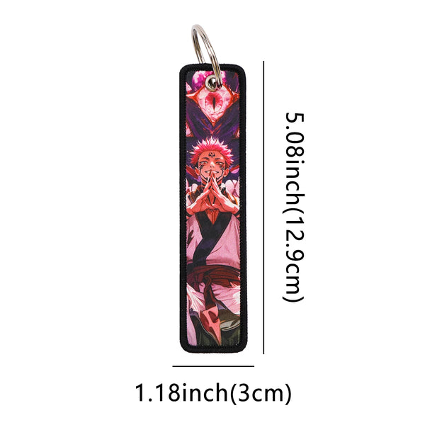 Black Clover ‘Asta' Embroidered Keyring Keychain