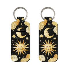 Wonders of Nature Sun and Moon Collide Lipstick Holder Keychain