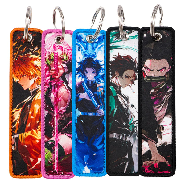 Demon Slayer ’Tanjiro' Embroidered Keyring Keychain