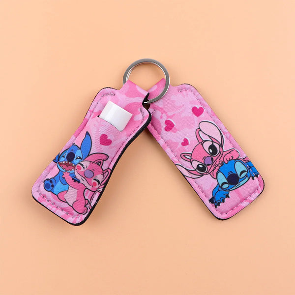Lilo and Stitch ‘Stitch and Angel | Lovers' Lipstick Holder Keychain