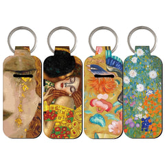 Art Painting Lipstick Holder Keychain