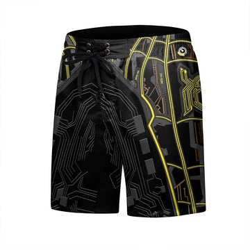 Spider Man 'Spider-Man: Circuit Board Gi Chronicles #1' Fight Shorts