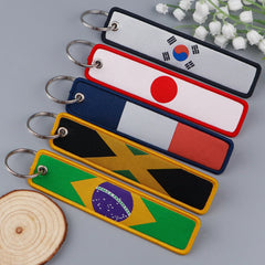 National Flag 'Germany' Embroidered Keyring Keychain