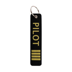 Aviation 'Pilot' Embroidered Keyring Keychain