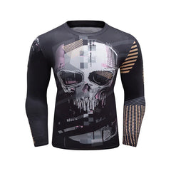 Skull Compression 'Castle' Long Sleeve 3 Piece Compression Set
