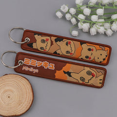 Pokemon 'Mimikyu' Embroidered Keyring Keychain