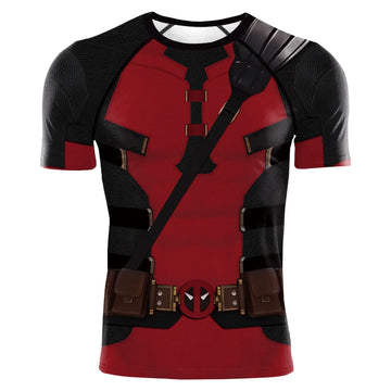 Deadpool 'Wade' Short Sleeve Compression Rashguard