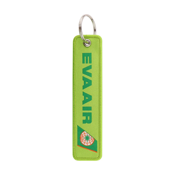 Airline Tag 'EVA Air' Embroidered Keyring Keychain