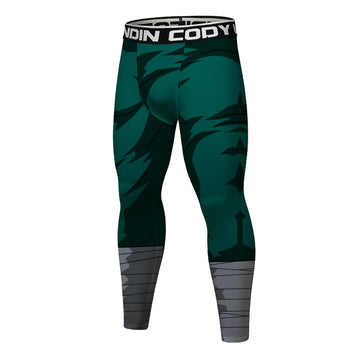 BJJ Rash Guard Men's Naruto 'Rock Lee' Elite Leggings Compression Spats