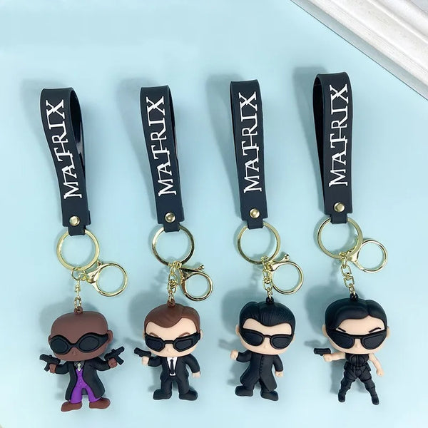 Matrix 'Trinity Chibi' Silicone Keyring Keychain