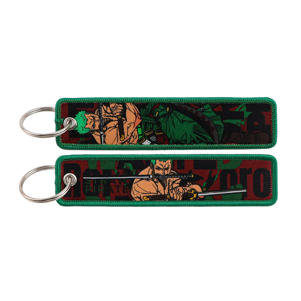One Piece 'Pirate Hunter | Zoro' Embroidered Keyring Keychain