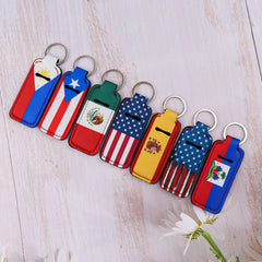 Flags of Mexico Lipstick Holder Keychain