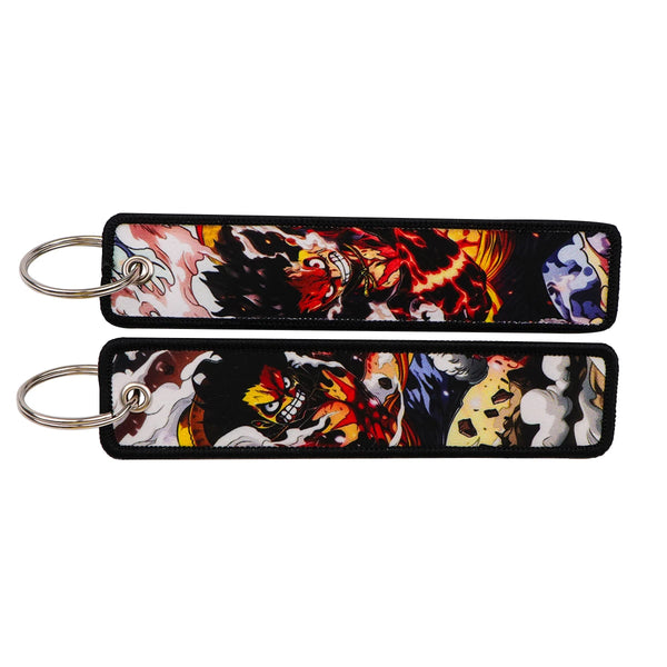 One Piece 'Luffy | Full Gear' Embroidered Keyring Keychain