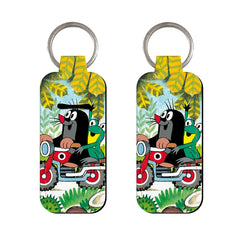 The Little Mole and the Frog Bike Ride Lipstick Holder Keychain