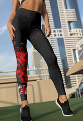 Women's Naruto 'Sasuke Vibes' Leggings Yoga Pants
