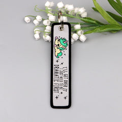 I'll Get Over It I Just Need To Be Dramatic First Unicorn Embroidered Keyring Keychain