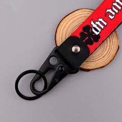 One Piece 'Luffy | Never Give Up' Wrist Lanyard Keyring Clip Keychain