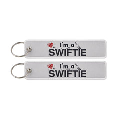 I'm A Swiftie Embroidered Keyring Keychain