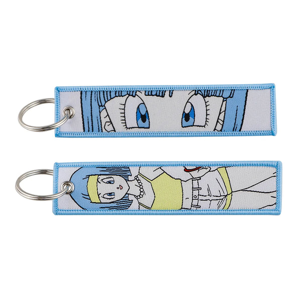 Dragon Ball Z 'Bulma' Embroidery Keyring  Keychain