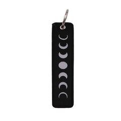 I Love 'Moon Phases' Embroidered Keyring Keychain