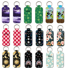 Blooms of Nature White Daisy Lipstick Holder Keychain