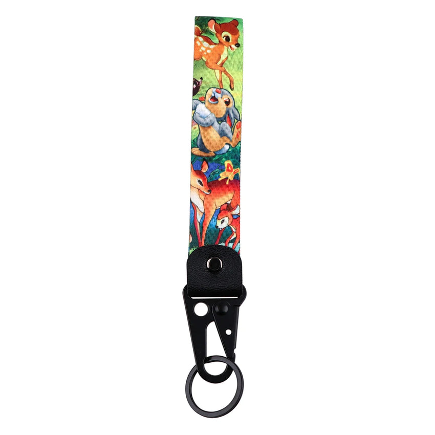 Bambi 'Playful Thumper and Bambi' Wrist Lanyard Keyring Clip Keychain