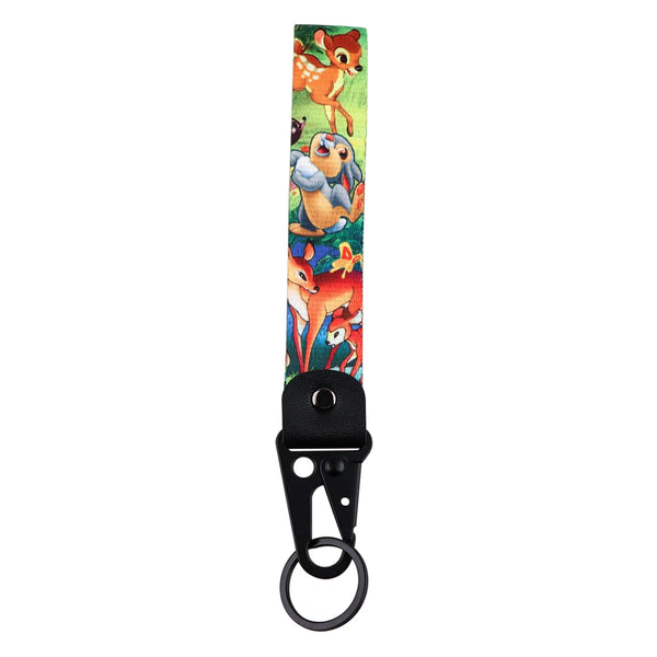 Bambi 'Playful Thumper and Bambi' Wrist Lanyard Keyring Clip Keychain