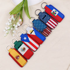 Flags of Mexico Lipstick Holder Keychain