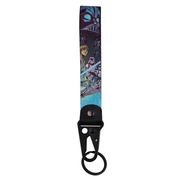 Str Wars 'Luke and Stormtrooper' Wrist Lanyard Keyring Clip Keychain