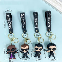 Matrix 'Trinity Chibi' Silicone Keyring Keychain