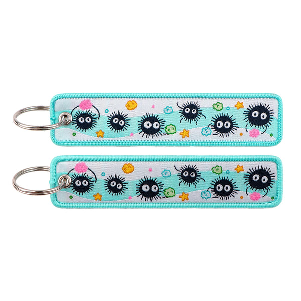 Spirited Away Susuwatari Embroidered Keyring Keychain