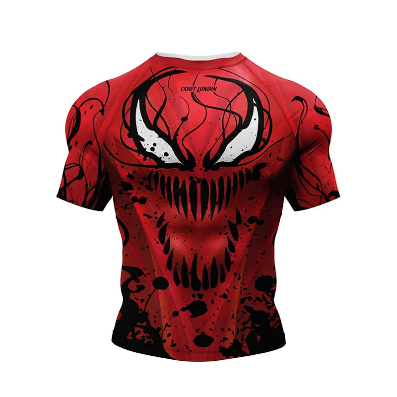 Spider-Man 'Total Carnage' Short Sleeve Compression Rashguard