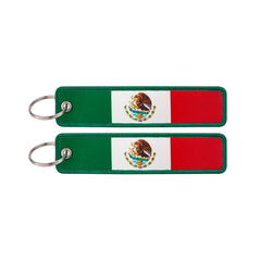 National Flag 'Mexico' Embroidered Keyring Keychain