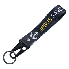 Jesus Saves Wrist Lanyard Keyring Clip Keychain