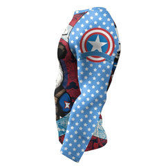 Panda Compression 'Captain Panda' Long Sleeve Rashguard 2 Piece Set