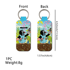 Blooms of Nature White Daisy Lipstick Holder Keychain