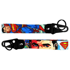 Superman Wrist Lanyard Keyring Clip Keychain