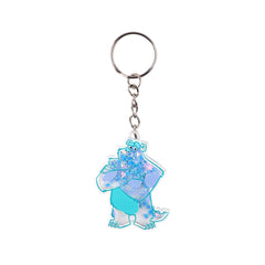 Monsters Inc Sulley Glitter Star Acrylic Keyring Keychain