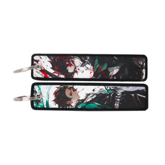 Demon Slayer ’Tanjiro' Embroidered Keyring Keychain