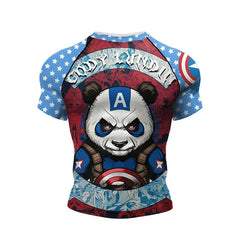 Panda Compression 'Captain Panda' Short Sleeve Rashguard 3 Piece Set