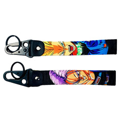 Dragon Ball Z 'Trunks and Vegeta' Wrist Lanyard Keyring Clip Keychain