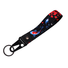 Koi 'Red Colored Carp' Wrist Lanyard Keyring Clip Keychain