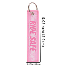 I Love 'Moon Phases' Embroidered Keyring Keychain