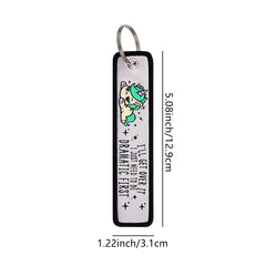 I'll Get Over It I Just Need To Be Dramatic First Unicorn Embroidered Keyring Keychain