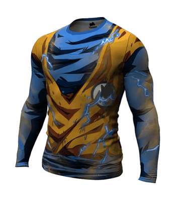 Dragon Ball Z Compression 'Super Saiyan 2 | Goku' Premium Long Sleeve Rashguard