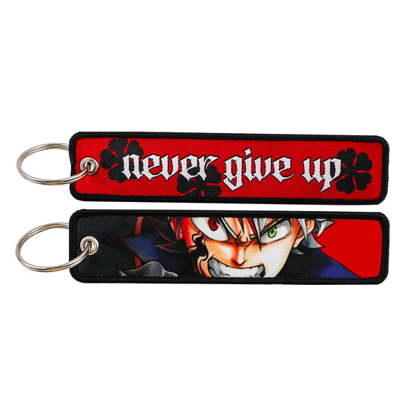 Black Clover ‘Asta' Embroidered Keyring Keychain